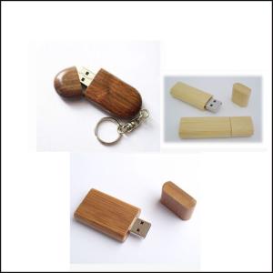 Quality New Creative promotional customed logo usb bamboo credit card flash drive disk wholesale