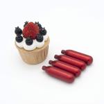 Dessert Tool N2O 10 Pack 8.5g Red Whipped Cream Chargers Customized