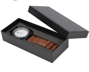 Quality Black Printing Watch Display Box Handmade With Matte Lamination Finishing wholesale