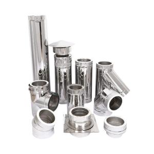 Quality 90 Degree Spigot Insulated Chimneys Components Weather Proof High Density wholesale