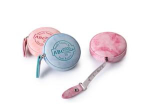 Quality Marble Texture 15mm Small Retractable Tape Measure Body Debossing Logo wholesale