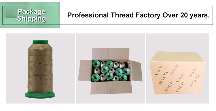High Tenacity Tex70 Nylon Bonded Thread for Sewing Sofa Leather Shoes in Dyed Pattern