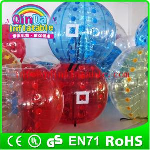 Quality QinDa Inflatable bubble football soccer,inflatable body bumper ball for adult wholesale