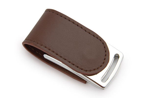 Leather Usb Disk Custom Metal PU 4GB 8GB Pendrive 64MB To 32GB
