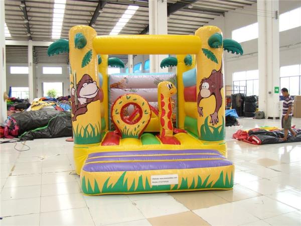 Popular Cartoon Giraffe Inflatable Bouncer Castle for Kids Indoor Inflatable