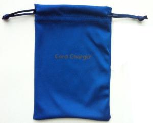 Quality Eco Recycled Microfiber Drawstring Bag , Glasses Microfiber Pouch With Drawstring wholesale