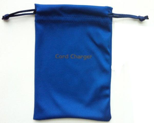 Eco Recycled Microfiber Drawstring Bag , Glasses Microfiber Pouch With