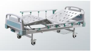 Quality Metal Two Crank Manual Hospital Bed 2080x980x47mm wholesale