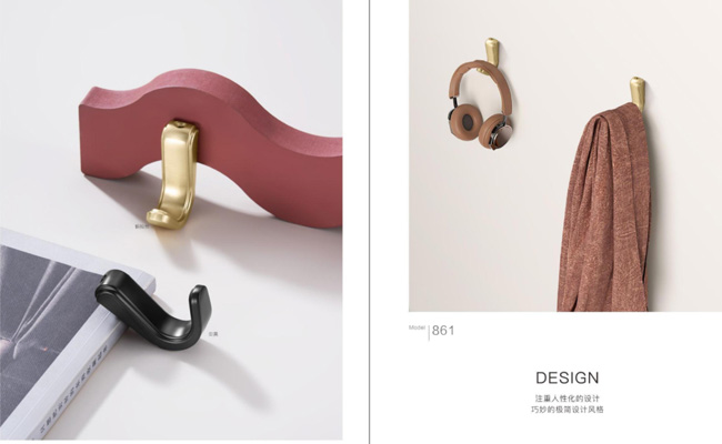 Near Moon Coat Hooks Wall Mounted Heavy Duty Metal Single Prong Robe Hanger Rustproof Wall Hooks For Towel Hat Key Bag
