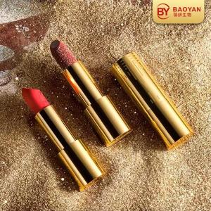 Quality Planted Metaliic Face Makeup Cosmetic , Nourishing Organic Glitter Lip Stick wholesale