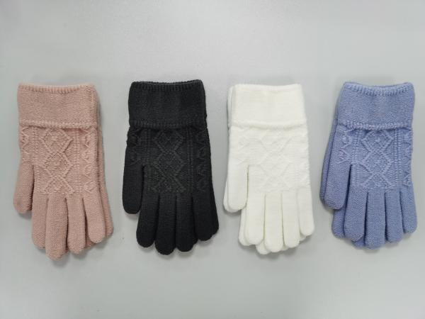 Insulated Brown Knit Gloves Warm Knit Mittens For Cozy Warmth Customized Design