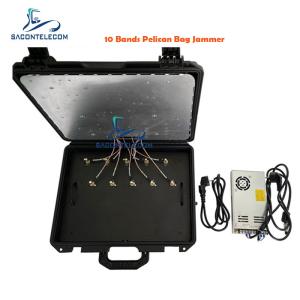 Quality Adjustable Luggage Manpack Jammer 5G 10 Bands Rj485 90w wholesale