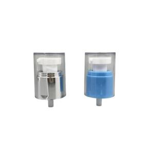 Quality Powder Cream Pump Dispenser 20/410 MS Cap Silver Metallized Closure 0.25ML Dosage wholesale