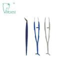 Oral Examination Dental Tweezer ABS Handle Stainless Steel Head