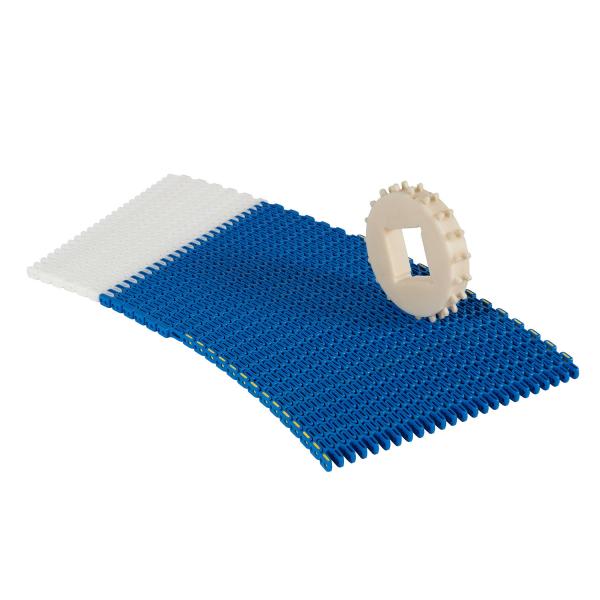 Easy Cleaning Plastic Food Cross Belt Conveyor Modular Belt for Madagascar