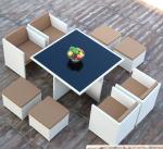 Leisure Aluminium Outdoor Garden wicker chair PE Rattan patio Backyard table and