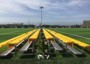 Quality Outdoor Portable Aluminum Sports Benches , Temporary Spectator Stands With HDPE Seat wholesale