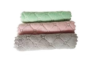 Quality Microfiber Absorbent Kitchen Dish Cloth Towel Non-Stick Oil Washing Cloth Rag wholesale