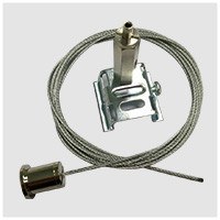 Wire Rope Suspension Kit V - Fit Snap Hook Looping Cable Gripper For Ventilation Systems