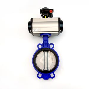 Quality Sealing Water Butterfly Valve DN150 With Pneumatic Actuators wholesale