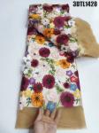 Fashion 3D flowers lace with sequins african lace fabric embroidery fabric for