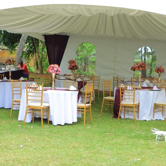 Sieco Hexagon Wedding Marquee Tents PVC Fabric 100 People For Events Parties