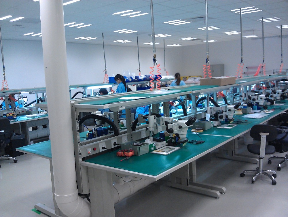 Lighting steel working Esd industrial worktable workbench
