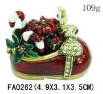Custom fancy Metal jewelry boxes for christmas
