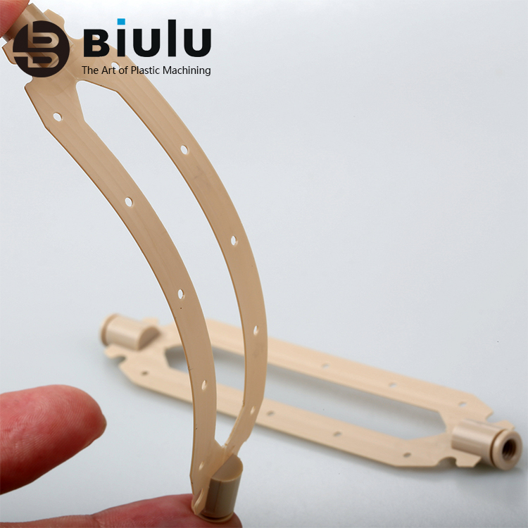 PA6 / PA66 PBI PCTFE Cnc Machining Service Turning Custom Plastic Components