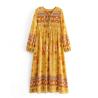Buy cheap Bohemian Cotton Holiday Floral Tunic Dress from wholesalers