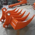 6 Shanks Skeleton Excavator Brush Rake 1500mm Excavator Land Clearing Rakes