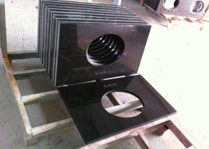 Quality Custom Black Granite Bathroom Vanity Tops / Granite Lavatory Tops wholesale