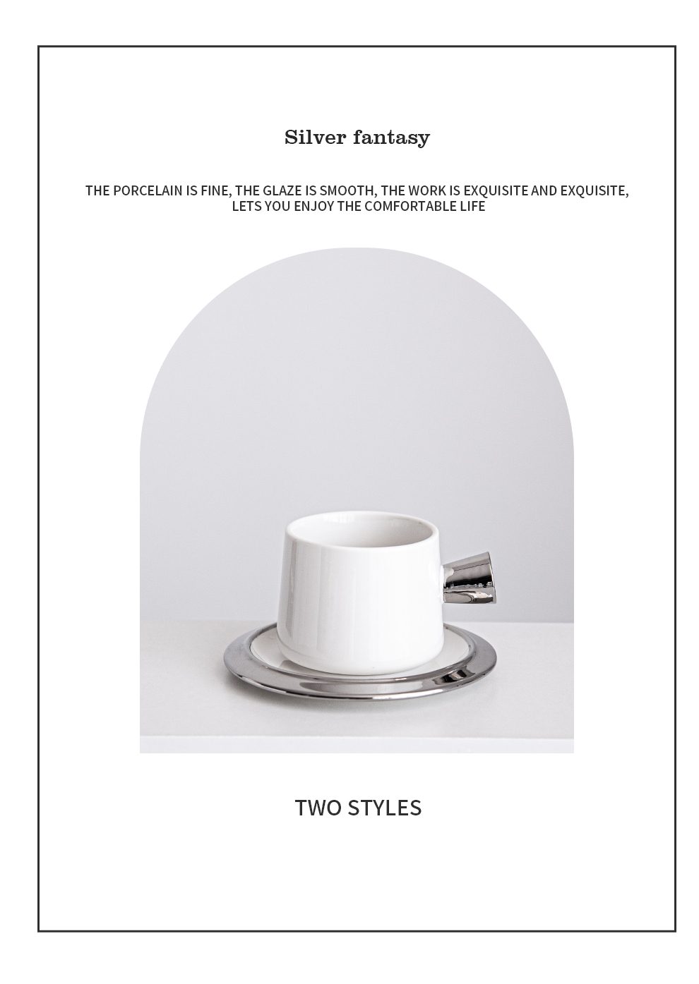 Porcelain Coffee Mug for Light Luxury Breakfast in Business Gifts Design Style