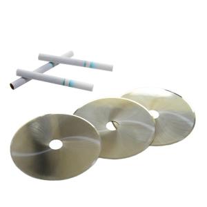 Quality Full Carbide Tobacco 0.3mm circular knife blade HRA89 For Hauni Cigarette Making Machine wholesale
