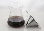 Reusable Pour Over Drip Coffee Maker , Glass Cone Coffee Maker Eco - Friendly
