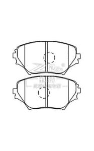 Quality Toyota RAV4 Gen-2 Toyota Brake Pad Set Ceramic Brake Pad D862 , 04465-42080 wholesale