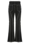 Custom Clothing Factory China Women'S Casual Split Topstitch Bootcut Denim Pants