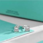 VVS Diamond 1 Carat Moissanite Earrings 14k Gold Engagement Jewelry Gift
