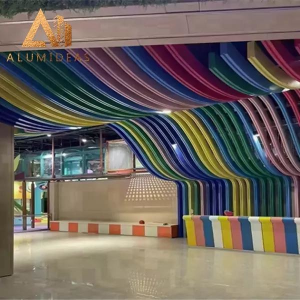 Different Color Powder Coated Finish Ceiling Metal Mesh