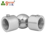Adjustable Stainless Steel Tube Connector Hand Rail Flush Joiner Tee 90 Degree