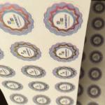 Customized Paper Vinyl PET Security Label Stickers for Lexury Products