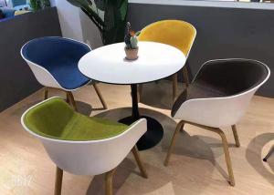 Quality 80cm Multi Colour Dining Chairs Beech Leg Half Circle Seat wholesale