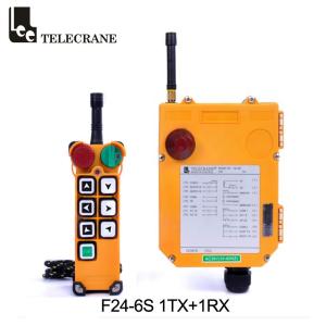 Quality F24-6S Telecrane Remote Control Hoist Crane With Mushroom Emergency Stop wholesale