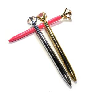 Quality Black Ink Promotional Writing Diamond Crystal Pen ROHS Certification wholesale