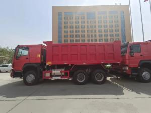 Quality SINOTRUK HOWO Tipper Dump Truck RHD 6×4 336HP In Red Colour wholesale