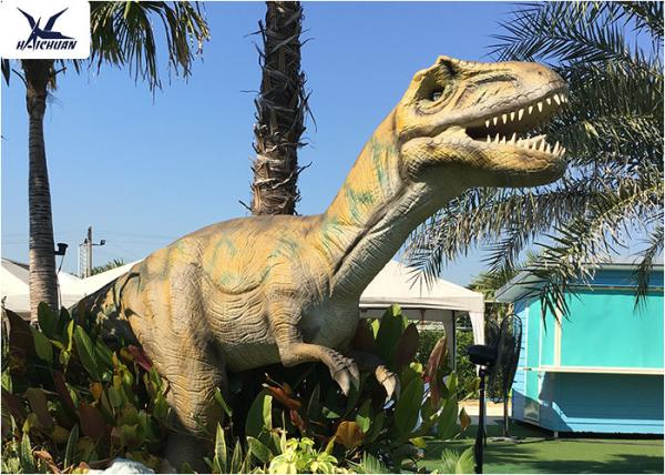 Anti Rust T Rex Christmas Lawn Ornament , Customizable Full Size Velociraptor