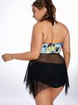 swimwear women bikini Large size swimsuit black dress Beach vacation sexy piece