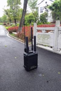 Quality 100m Bomb Signal Jammer 120W Low Output Power For Country Security Protection wholesale