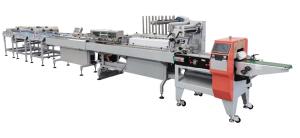 Quality CE ISO9001 Automated Packaging Line Bread Cookies Food Packaging Line wholesale
