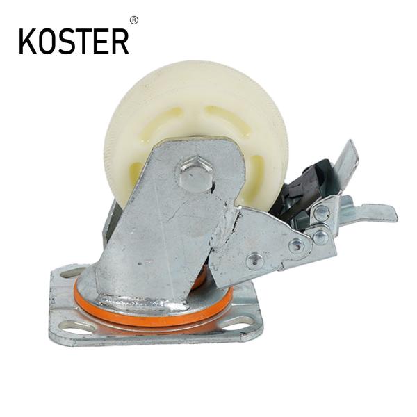 Customized Request Auto Lock Caster Wheels for Air Cooler Electrical Brake